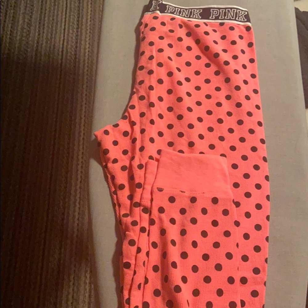 Pink sleep leggings